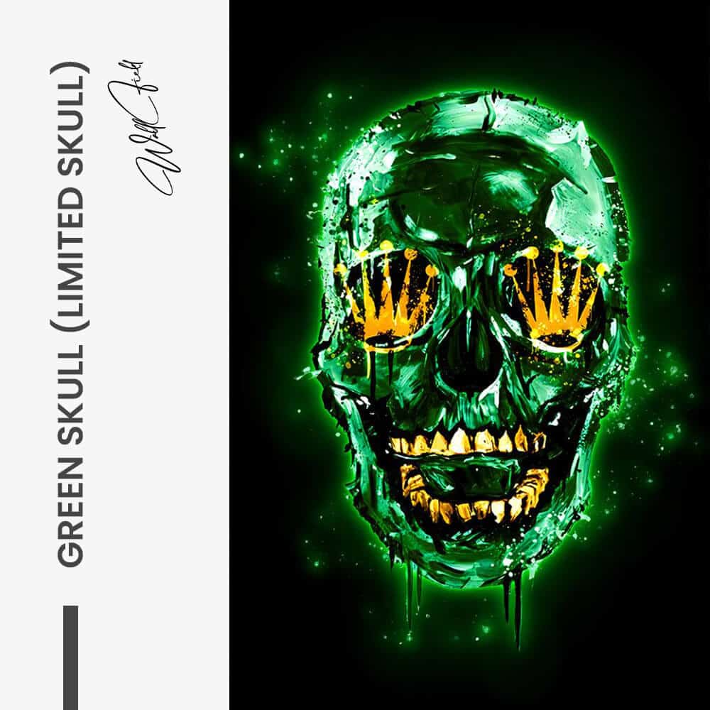 Green Skull (Limited Edition) - Glass
