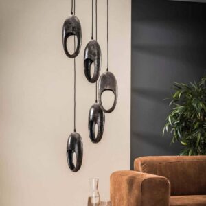 Hanglamp 5L Pointed