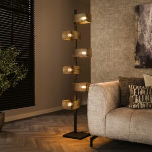 Vloerlamp 6L brick mesh 1
